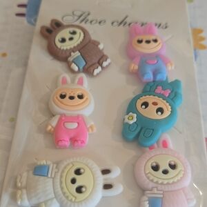 Cute Animal Shoe Charms Set - Multicolor